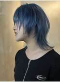 【GEEKS渋谷】ブルーカラー/ハイトーン/ウルフ/レイヤーボブ
