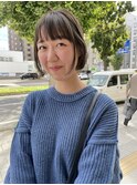外ハネ小顔ボブ