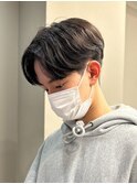 センターパートニュアンスパーマ韓国カルマパーマコンマヘア