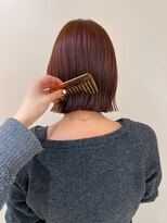 ユヌ(Une)&nbsp;《hinari》外ハネボブ ×  オレンジブラウン