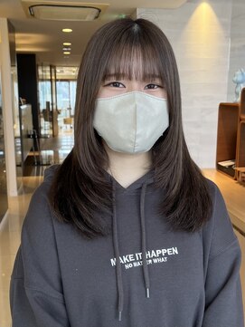 フェイス 大船(FACE) 地毛風グレージュカラー/顔周りレイヤー【大船駅】太良坊航