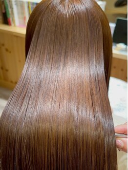 カシェット(cachette)の写真/【隠れ家サロン】髪への負担が限りなく少ない髪質改善ストレートで、指通りなめらかでもっちりした美髪へ♪