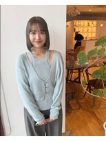 ルッツ(Lutz. hair design)&nbsp;ミルクティーカラー　ボブ　0415