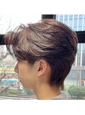 メンズカット/韓国ヘア/ブリーチなしカラー/メンズパーマ
