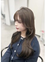 リッカ(LICCA) 【RINA】似合わせ前髪、顔周りカット×マロンベージュ