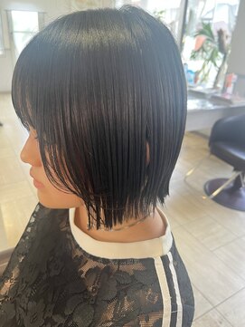 オッジ ヘアー 深谷店(Oggi Hair) 黒髪ボブ　7月