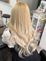 ラピス 横浜(Lapis)&nbsp;ブロンドカラーブリーチカラーシールエクステ