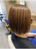 ハイライトハイトーンカラー×シナモンピンク
