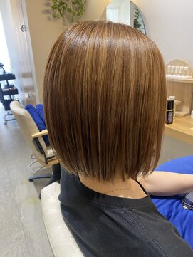 パラゴ(PARAGO.) ハイライトハイトーンカラー×シナモンピンク