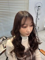 アジールヘア 池袋東口店(agir hair)&nbsp;似合わせメイク/ワインレッド/コテ巻き/フルメイク/池袋