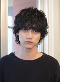 マッシュシャドウパーマスパイラルパーマ大人メンズヘア