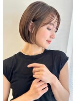 ミチオ ノザワ ヘアサロン ギンザ(Michio Nozawa HAIR SALON Ginza)&nbsp;小顔丸みボブ×似合わせカット【瀧上丈司】