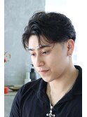 メンズパーマフェードメンズヘアニュアンスフェザーパーマ