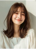 ミディアムレイヤー20代30代40代小顔くびれ越谷