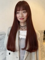 アクシス 栄店(`AXIS)&nbsp;馬渕ミルクティーブロンド/ダークブルー/デジタルパーマ/栄