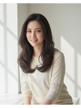 ラディシュ さがみ野(RADISH) 20代30代髪質改善ミルクブラウン大人美シルエット艶髪ストレート