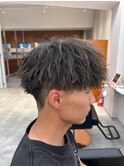 MEN'S/リバースセンターパート/ニュアンスパーマ/南堀江