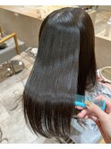 矢野口の美髪矯正×巻ける縮毛矯正×艶カラー