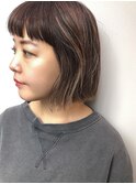 ハイライトパッツリボブ
