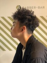 バーバーバー アカバネ(BARBER-BAR AKABANE)&nbsp;ツイストパーマスタイル【BARBER BAR】