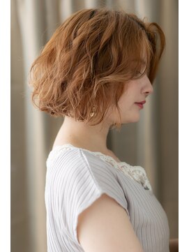 モッズヘア 越谷(mod's hair) ハイトーンカラー抜け感こなれミディ金髪ボブZ越谷10代20代30代