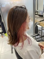 ワン 横浜(ONE005)&nbsp;イヤリングカラー×コーラルピンク