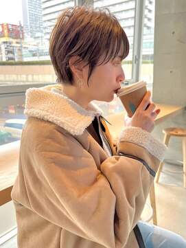ジアン バイ ミルボン NU茶屋町+(GIEN by milbon) 年齢層関係無し！誰でもに合わせる大人ショートボブ@田中俊成