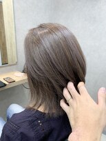 リベストバイジェービー 稲毛(li best. byjb)&nbsp;ペールベージュ/セクションカラー/外ハネボブ[稲毛/稲毛駅]