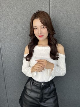 ロンド ストラーダ 心斎橋(Lond strada) 韓国前髪顔周りロング×デザインカラー[心斎橋/髪質改善]