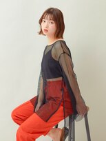ラフィス ヘアー センス 広島袋町店(La fith hair SEnSE) 【La fith】切りっぱなしボブ×シアーブラウン
