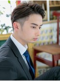 ■マットブラウンツーブロックショート107-2★戸頭20代30代40代