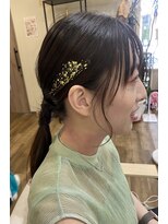 エアージーモ(Air G mo)&nbsp;タイトスタイル　お呼ばれヘア　結婚式お呼ばれ