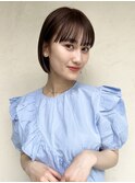 ミニボブ×ぷつっとボブ×透明感カラー×暗髪ボブ×10代20代30代