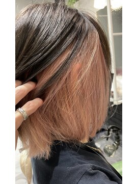 テーラヘアー 蘇我2号店(TELA HAIR) インナー×コーラルピンク【TELAHAIR蘇我2号店】