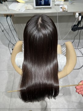 ロンドメリア 天神大名店(Lond Melia) ★くびレイヤーエモージュインナーグレージュ前髪ピンクベージュ