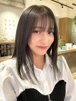 ディッセンバー 渋谷(December)&nbsp;【December】髪質改善×ブリーチ無し透け感グレージュ◎