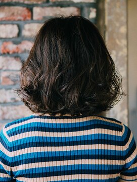 エクファ ヘア リゾート 大津 瀬田店(ex-fa hair resort) 美髪逆三角切りっぱなしボブエアリーロングピンクブラウン