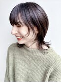 say.原田美千留 ウルフレイヤー ブルーグレージュ レイヤー 小顔