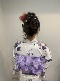 浴衣着付け＋トレンド5スタイルから選べるヘアセット