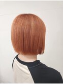 ミニボブ×オレンジカラー