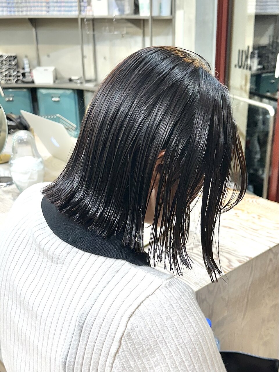 アッシュベージュを80本 1番の黒染めの黒30本 グレーアッシュを50本