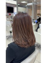 ショコララテ&nbsp;【ローレイヤーカット】×ピンクブラウン