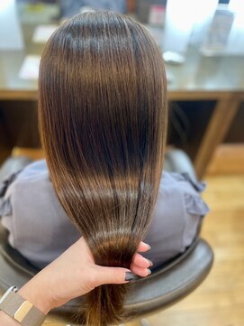 ヴァンカウンシル 清須店(VANCOUNCIL) 艶髪きれいなロングストレート 髪質改善ケアカラー