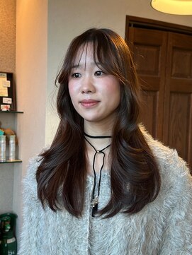 シェール(cher) 透明感カラー/ダークブラウン/顔まわりレイヤー