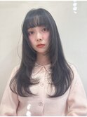 艶カラー/シアーグレージュ/シャギーレイヤー