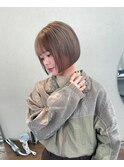 ミルクティーとミニミニボブ  ふじゆー