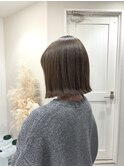 ぷつっとボブ×マロンベージュ