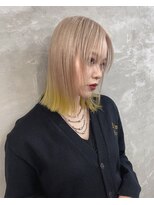 プネル 渋谷(PUNEL)&nbsp;エンドカラーイエロー/裾カラーイエロー[YURI]