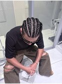 cornrows style