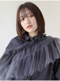 ナチュラルレイヤーボブ/透明感/内巻きボブ
